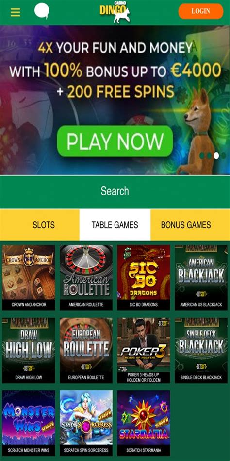 dingo casino bonuses .